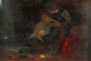Liebespaar by Albert Ritzberger Oil Painting