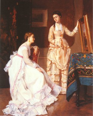 Elegant Connoisseurs Oil painting by Albert Roosenboom