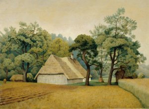 Bauernhaus by Albert Stangl Oil Painting