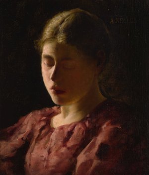 Melancholy by Albert Von Keller Oil Painting