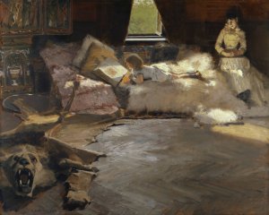 The Storybook by Albert Von Keller Oil Painting
