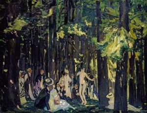 Sommertag by Albert Weisgerber Oil Painting