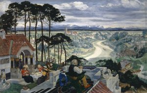 German Landscape by Albert Welti Oil Painting