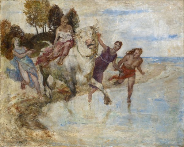 Main Product Photo of The Rape of Europa Painting by Albert Welti