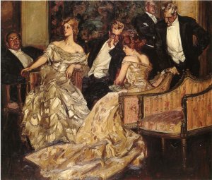 Three is a Crowd by Albert Wenzell Oil Painting