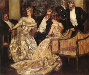 Three is a Crowd by Albert Wenzell Oil Painting