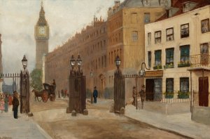 Storey's Gate by Albert William Holden Oil Painting