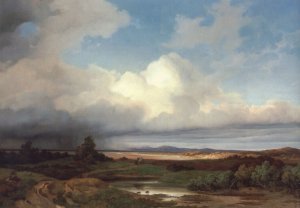 Isarlandschaft Bei Gewitter