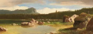 Landscape by Albert Zimmermann Oil Painting