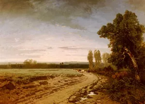Going To The Pasture, Early Morning by Alberto Pasini - Oil Painting Reproduction