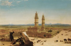 Oriental Landscape with Mosque by Alberto Pasini Oil Painting