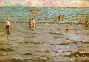 Escena en el Mar by Alberto Pla y Rubio Oil Painting