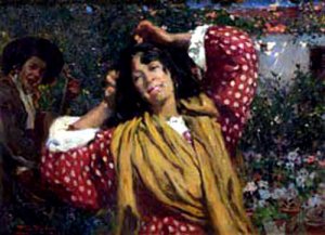 Gitana by Alberto Pla y Rubio Oil Painting
