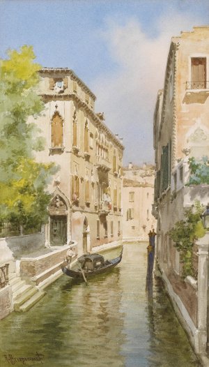 Venezia Palazzo Soranzo van Axel by Alberto Prosdocimi Oil Painting