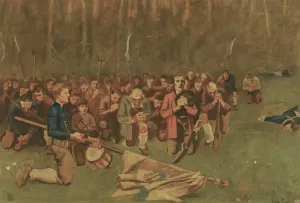 Ave Maria Nach Der Schlacht Am Bergisel by Albin Egger Lienz Oil Painting