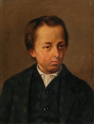 Bildnis des Bruders des Kunstlers, Eduard by Albin Egger Lienz Oil Painting