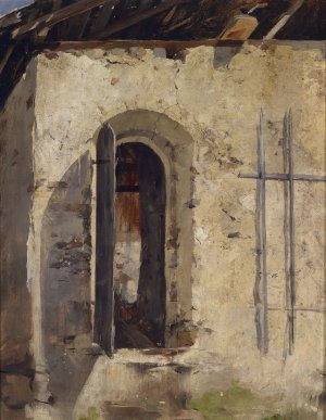 Das Tor by Albin Egger Lienz Oil Painting