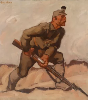Kaiserschutze by Albin Egger Lienz Oil Painting