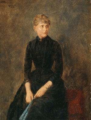 Portrait of the singer Hedwig Helbig by Albin Egger Lienz Oil Painting