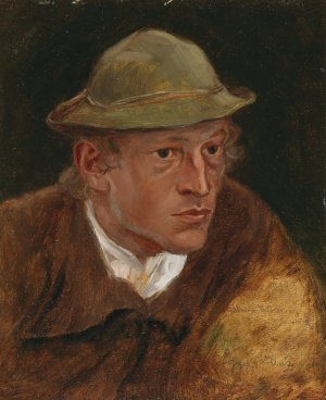 Simon Moser Studie zu Das Kreuz by Albin Egger Lienz Oil Painting