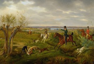 Count Halm On His Basedow Estate With Seedorf Manor And The Malachinersee In The Distance by Albrecht Adam Oil Painting