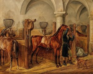 Ready to Ride Out by Albrecht Adam Oil Painting