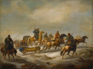 The Rescue Of Count Munnich by Albrecht Adam Oil Painting