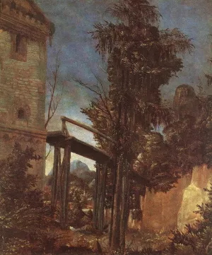 Landscape with Path Oil painting by Albrecht Altdorfer
