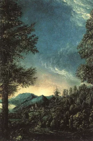 The Danube Valley Near Regensburg painting by Albrecht Altdorfer
