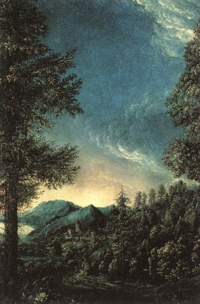 The Danube Valley Near Regensburg by Albrecht Altdorfer - Hand-Painted Oil Painting Reproduction