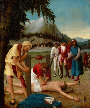 The Martyrdom of Saint Erasmus by Albrecht Altdorfer Workshop Oil Painting