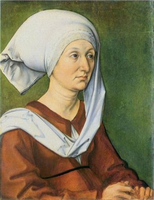 Barbara Durer by Albrecht Duerer Oil Painting
