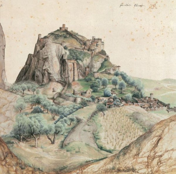 Main Product Photo of Castle and Town of Arco Painting by Albrecht Duerer
