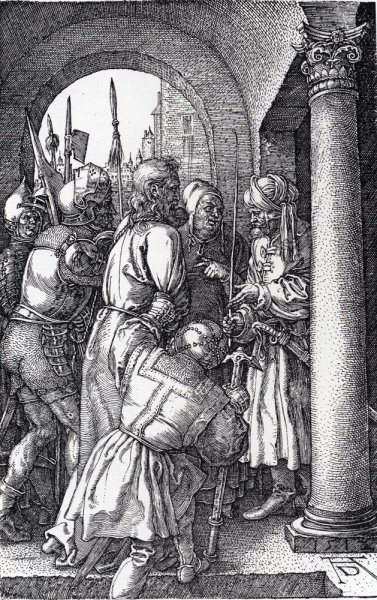 Main Product Photo of Christ Before Pilate Engraved Passion Painting by Albrecht Duerer
