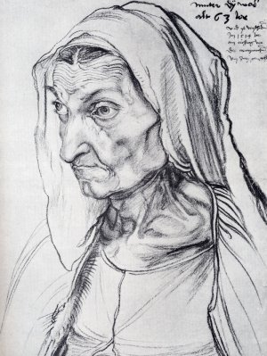 Durer's Mother by Albrecht Duerer Oil Painting