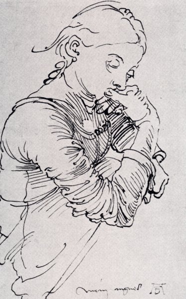 Durer's Wife Agnes by Albrecht Duerer - Hand-Painted Oil Painting Reproduction