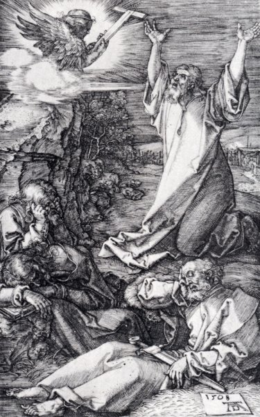 Main Product Photo of Engraved Passion Agony In The Garden Painting by Albrecht Duerer