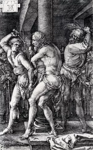 Flagellation Engraved Passion by Albrecht Duerer Oil Painting
