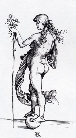 Fortune Oil painting by Albrecht Duerer