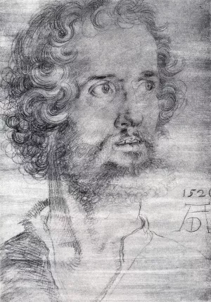 Head Of St. Mark Oil painting by Albrecht Duerer