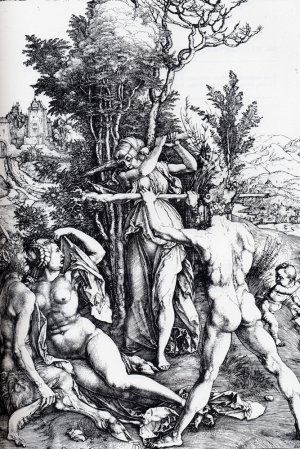 Hercules At The Crossroads Oil painting by Albrecht Duerer