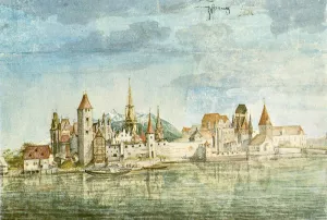 Innsbruck Seen from the North Oil painting by Albrecht Duerer