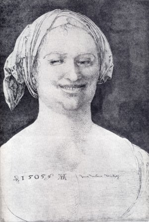 Laughing Peasant Woman by Albrecht Duerer Oil Painting