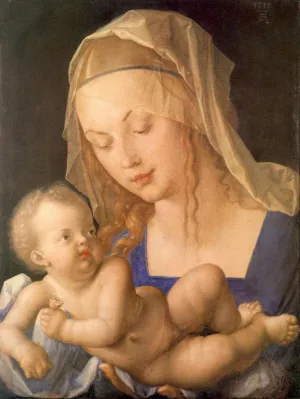 Madonna and Child with a Pear painting by Albrecht Duerer