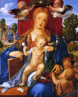 Madonna with the Siskin Oil painting by Albrecht Duerer