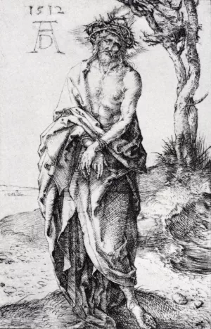 Man Of Sorrows With Hands Bound painting by Albrecht Duerer