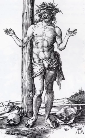Man Of Sorrows With Hands Raised painting by Albrecht Duerer