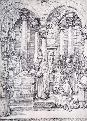 Mass Oil painting by Albrecht Duerer