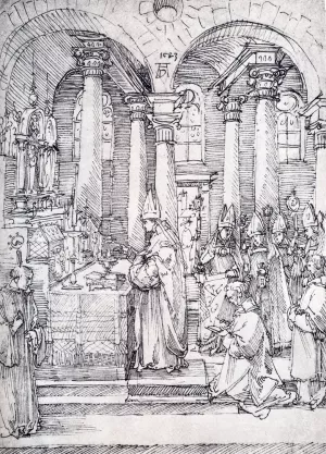 Mass by Albrecht Duerer Oil Painting