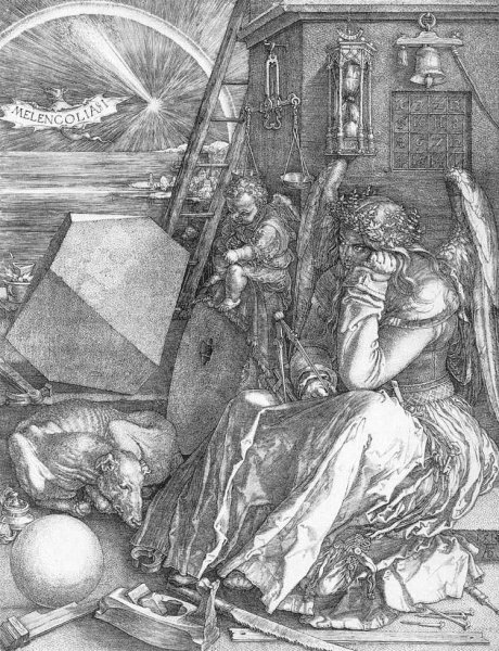 Melencolia I by Albrecht Duerer - Hand-Painted Oil Painting Reproduction